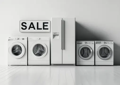 Бытовая техника со скидкой на распродаже в магазине