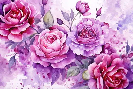 Цветение, фон, букет, обои, акварель, флористика, розовый, искусство, природа, рисунок, цветок, дизайн, узор, растение, лето, роза, фон, бесшовный, весна, иллюстрация, винтаж
