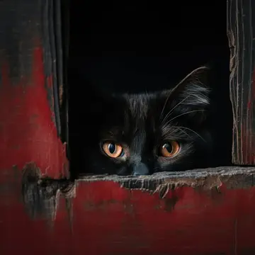Кошка сидит красиво, домашний питомец, молодой, лежащий, смотрит, белый мех, млекопитающее, одно лицо, глаз, пушистый, испуганный, дома, наблюдающий, любопытный, фон, портрет, бездомный, снаружи…