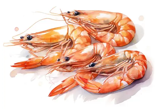 Гурманская морская креветка, морепродукты на тарелке, здоровое блюдо, еда, кухня, приготовленная красная, крупный план, вкусная, свежая креветка, закуска, фон, вкусный, моллюск, ракообразное…