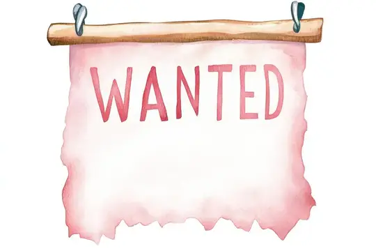 Красочная акварельная иллюстрация плаката WANTED с пустым местом для кастомизации