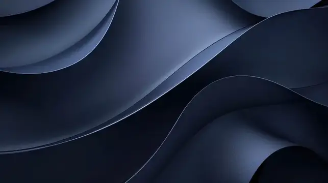 Абстрактный 3D-фон с плавными тёмно-синими волнами