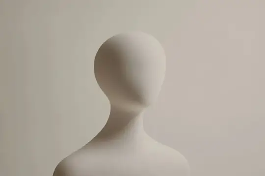 3D-рендер безликой манекенной головы на светлом фоне