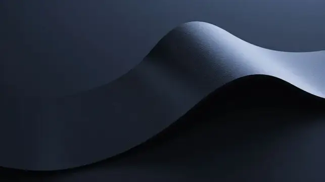 Абстрактный 3D-рендер тёмно-синей волнистой поверхности