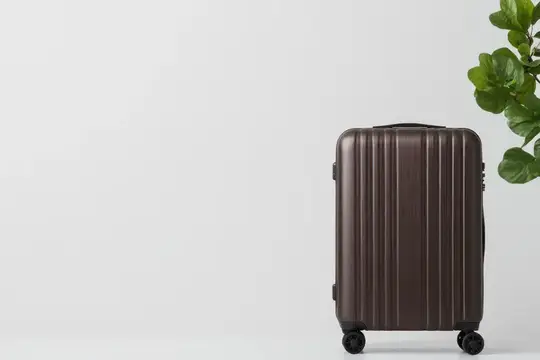 Яркое освещение и минималистичная обстановка создают спокойное настроение, вызывая предвкушение путешествий, организованность, подготовку и легкость для деловых или туристических поездок