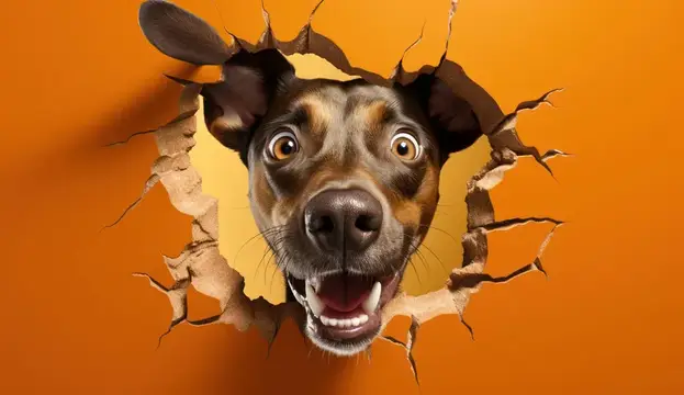 Собака, щенок, голова, домашнее животное, коричневый, портрет, студия, фон, животное, фон, молодой, изолированный, млекопитающее, забавный, порода, белое лицо, собачий, родословная, домашний…