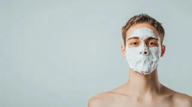 Настроение безмятежное и интимное, прославляющее заботу о себе и хорошее самочувствие; крупный план ритуала ухода за кожей, нежная текстура, чистая кожа и умиротворенная студийная атмосфера