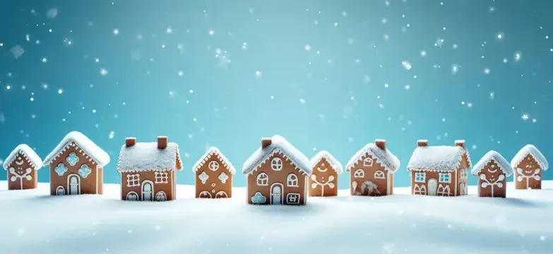 Печенье, домик, выпечка, сладкое, дерево, Рождество, фон, празднование, сезонный, праздничный, белый, фон, печенье, снег, десерт, домашний, конфета, традиция, зима, глазурь, еда, снежинка…