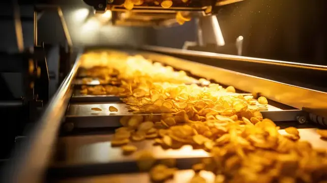 Желтый завод по переработке, где готовят продукцию