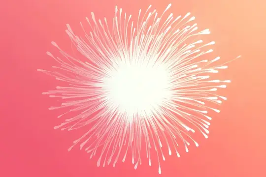Абстрактный 3D-рендер светящегося шара с белыми лучами на розовом фоне