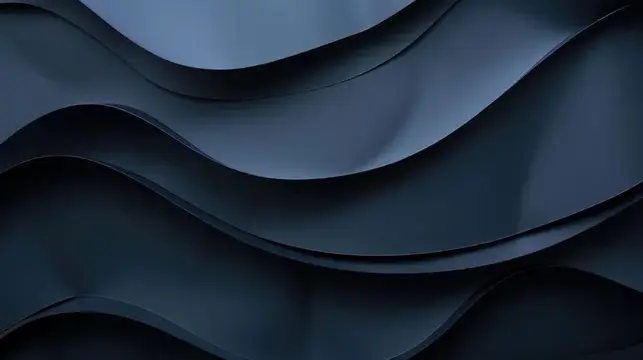 Абстрактные тёмно-синие волнообразные 3D-слои