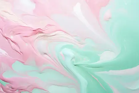 Красочный абстрактный акварельный всплеск: яркая, фактурная художественная волна на белом мраморном фоне