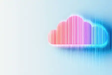Современный абстрактный дизайн с иконкой облака
