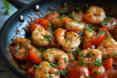 Вкусное морское ассорти: жареные креветки и чесночные креветки-гриль в качестве гурманской закуски, пикантная тарелка средиземноморской кухни