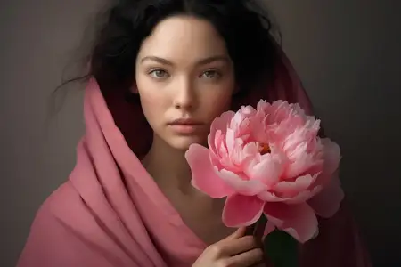Женское лицо, кожа, светлокожая, привлекательная, молодая, красота, образ жизни, женщина, элегантность, модель, макияж, персона, гламур, леди, портрет на фоне, брюнетка, взрослая, женщина, крупный…