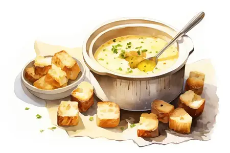 Овощная закуска, блюдо в миске, gourmet еда, традиционный вкус, сливочный суп, свежий обед, аппетитный ужин, полезный хлеб, кухня