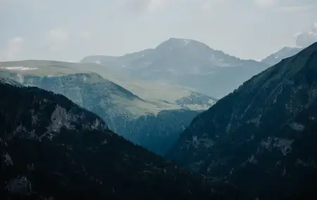 Горы, природный пейзаж, погода, облака, свобода