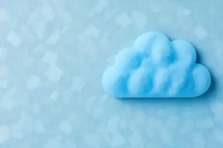 Мягкое голубое облако на текстурированном пастельном фоне, идеально подходящее для тем снов, отдыха и безмятежности, усиливающее творческое самовыражение