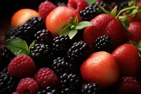 Салат из свежей малины, клубники и голубики: красочный, полезный летний десерт