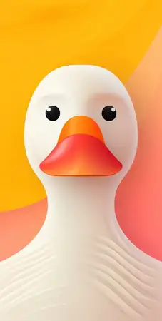 Игривый утёнок наслаждается водными забавами на зелёном лугу