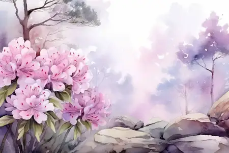 Весенний фон: цветы, природа, иллюстрация
