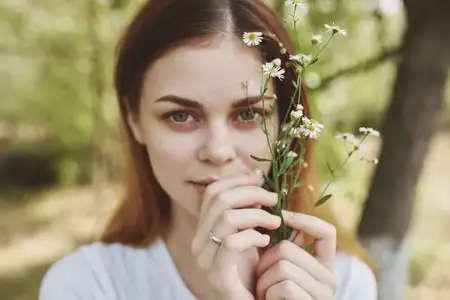 Красивая женщина, путешествие, отпуск, растения, образ жизни, лето