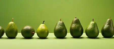 Сочная спелая органическая груша на свежем зеленом фоне, полная питательных веществ