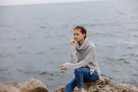 Женщина на пляже