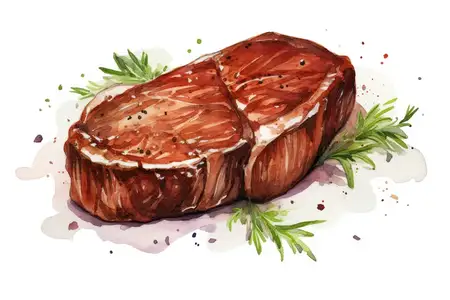 Филе, перец, фон, стейк, деревянный, средней прожарки, говядина, мясо, свежий, розмарин, вырезка, красный, еда, белок, сырой, редкий, бифштекс, доска, гриль, ужин