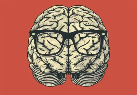 Мозг в очках — концепция умного мышления и интеллекта для образования и развития знаний