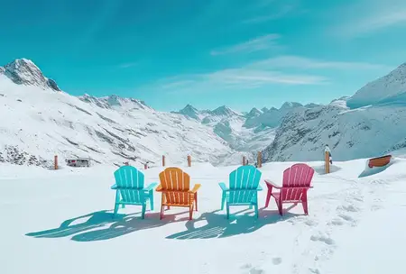 Отдых, горы, небо, альпийский, Альпы, белый, отпуск, природа, зима, синий, лыжи, снег, туризм, путешествие, холод, пейзаж, курорт, кресла