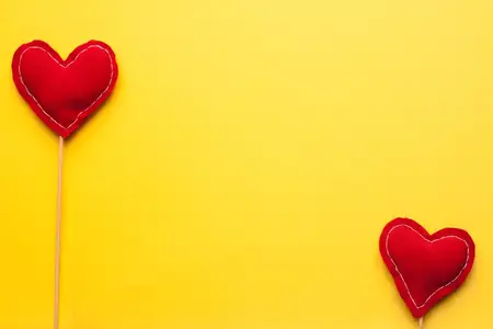 Сердце на палочке, праздничный подарок, украшение ко Дню святого Валентина, любовь, веселье