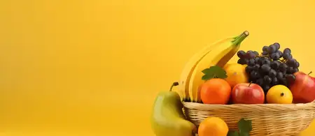 Красочная группа свежих и сочных фруктов