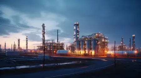 Химический, нефть, нефтехимический, производство, окружающая среда, энергия, башня, промышленность, дистилляция, ночь, газ, нефтеперерабатывающий завод, фабрика, технология, трубопровод…