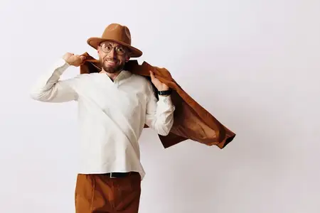 Мужчина, борода, шляпа, фон, лицо, молодой, взрослый, человек, белый, парень, стильный, пожилой, стиль, мода, зрелое выражение лица, хипстер, пожилой мужчина, фон, красивый