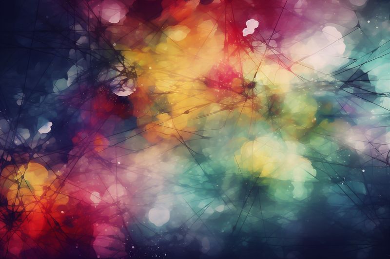 space business neon background banner wallpaper night abstract illustration light star. Generative AI.