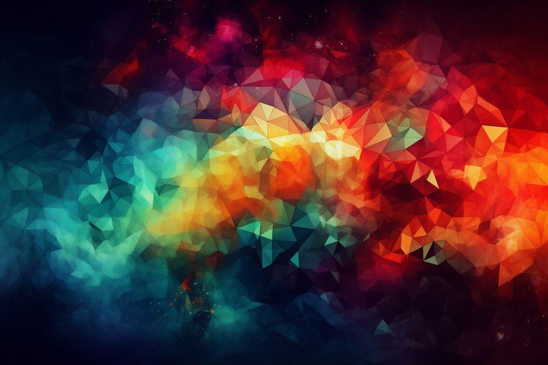 shape light illustration abstract space business wallpaper background night star banner. Generative AI.