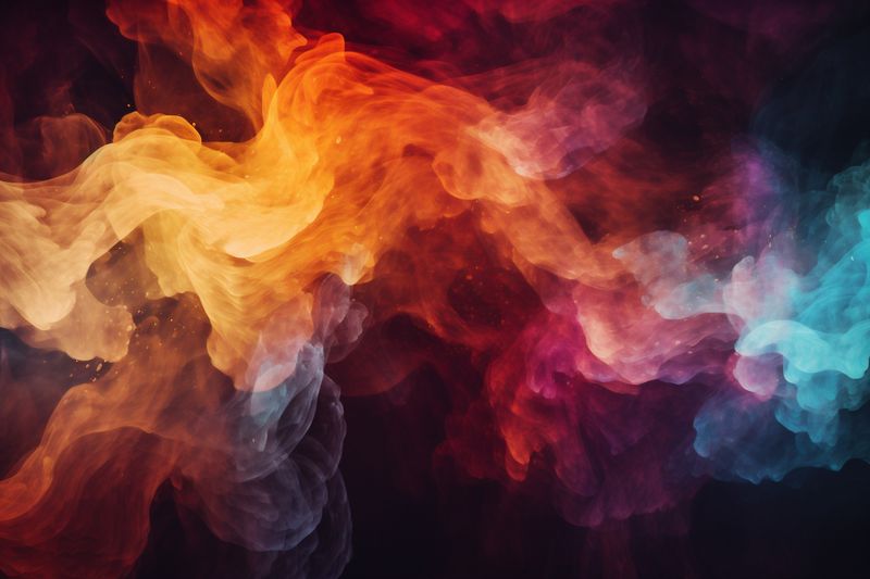 star space background wallpaper illustration light blurred business abstract banner night. Generative AI.