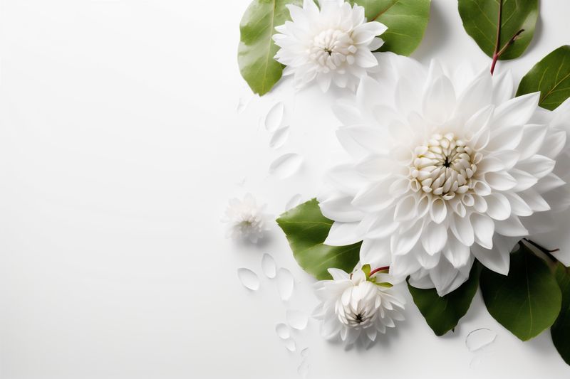 beautiful nature background blossom wedding spring wall celebration flower floral white. Generative AI.