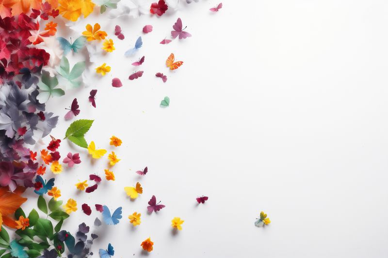 blossom celebration nature beautiful floral background spring wall white wedding flower. Generative AI.