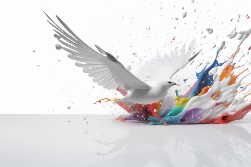 beautiful blossom natural spring white nature floral flower background celebration wedding. Generative AI.