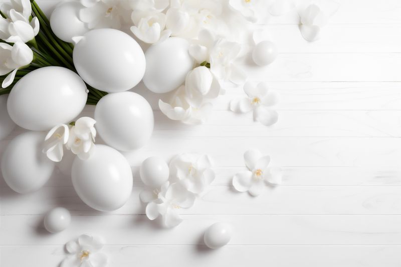 wedding floral bright nature celebration spring flower blossom background beautiful white. Generative AI.