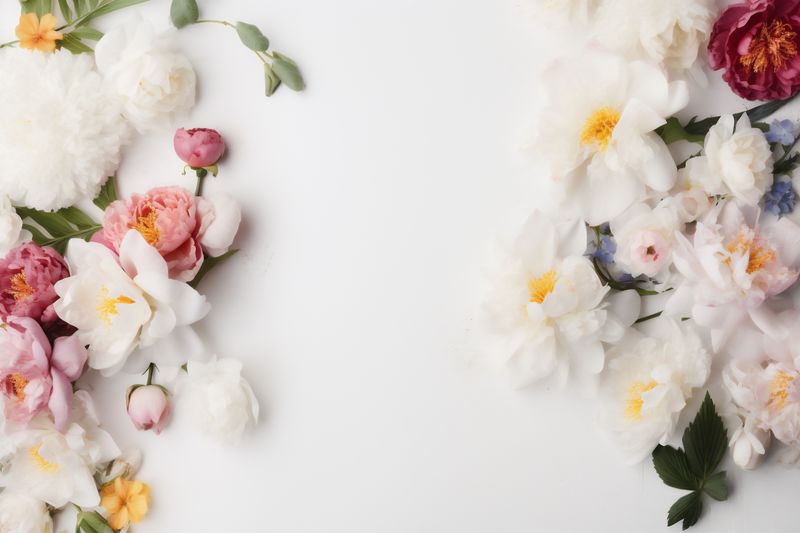 blossom white nature wedding celebration spring beautiful floral flower background garden. Generative AI.