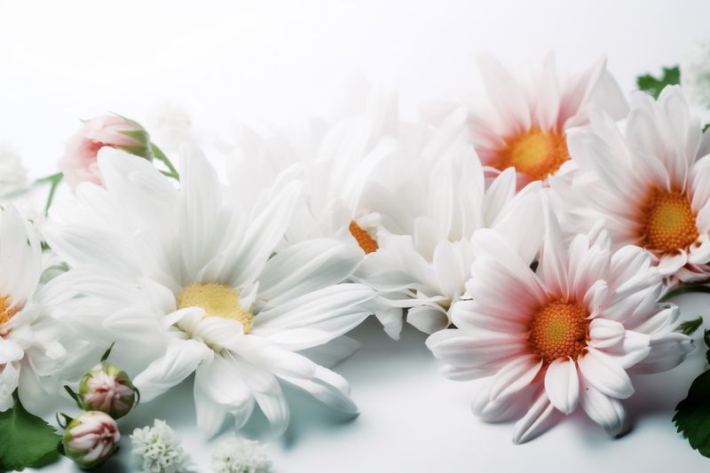 flower white celebration background spring nature floral natural beautiful wedding blossom. Generative AI.