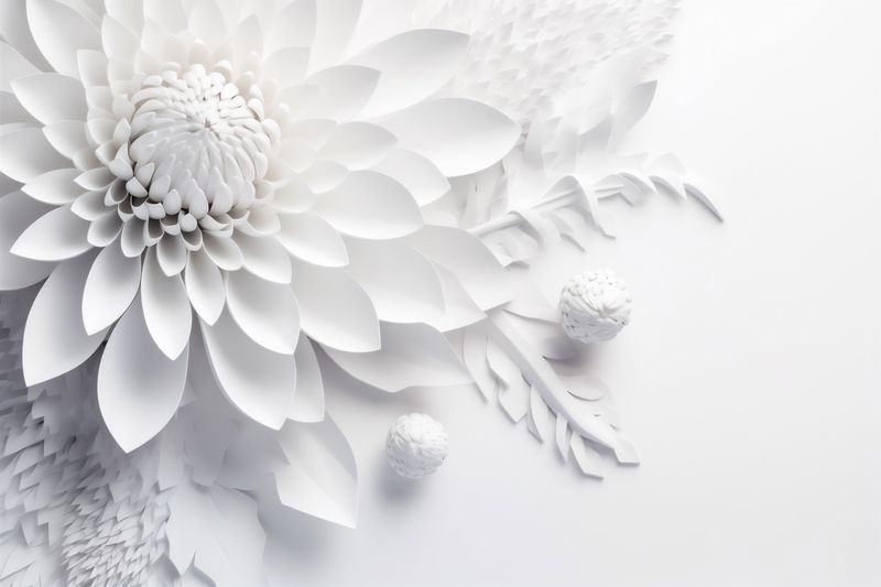 wedding blossom celebration beautiful nature background floral spring white leaf flower. Generative AI.