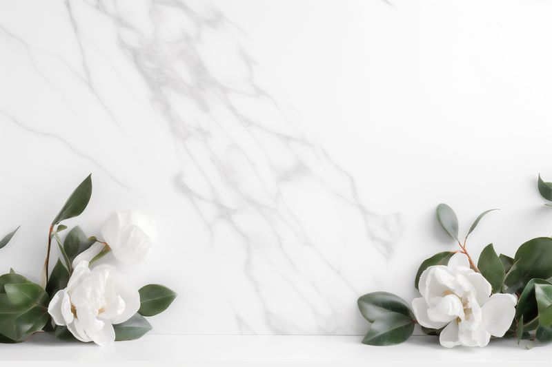 background blossom white flower spring bouquet wedding celebration floral beautiful nature. Generative AI.