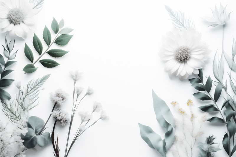 beautiful anniversary spring wedding celebration floral background nature flower white blossom. Generative AI.