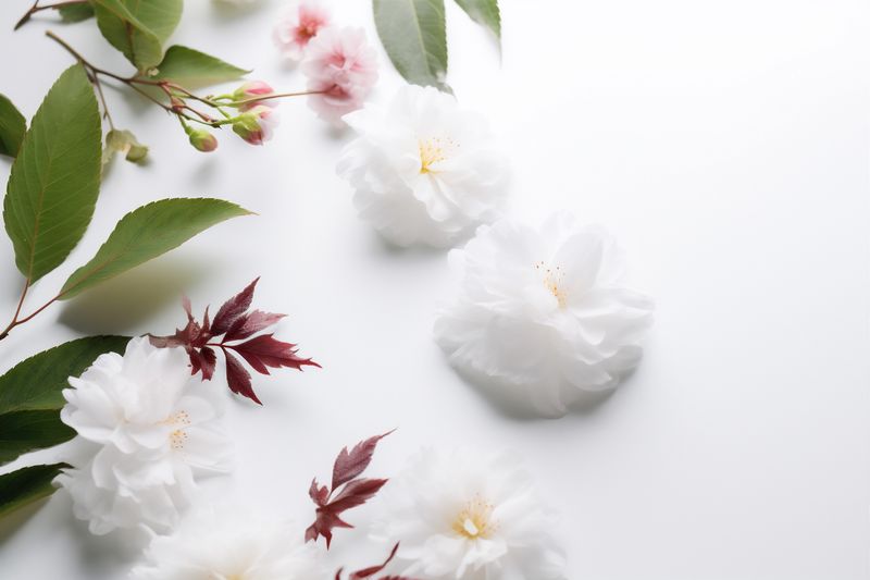 nature blossom mother's flower day floral celebration background beautiful white wedding spring. Generative AI.