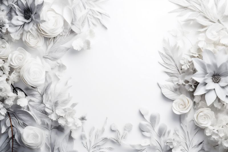 petal nature white blossom wedding flower beautiful background celebration floral spring. Generative AI.