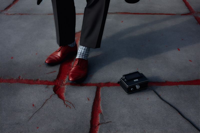 foot woman concept shoe red person blue colorful fashion leg beautiful. Generative AI.